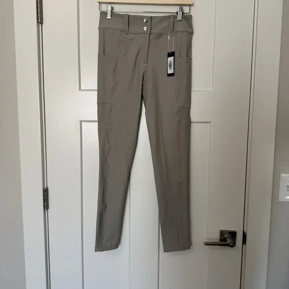 NEW Free Ride Equestrian Lux Breech Knee Patch Sand Lux Womens Size Medium Horse - Picture 4 of 12